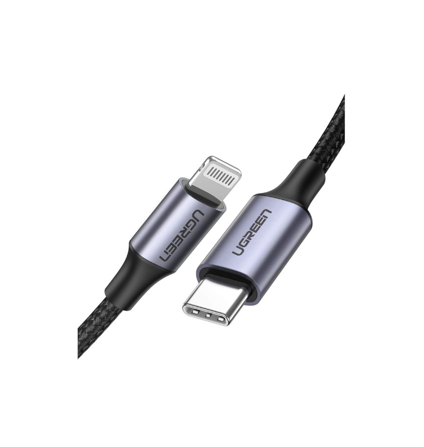 Cable Usb-C A Lightning 1M Trenzado Negro Us304 Ugreen