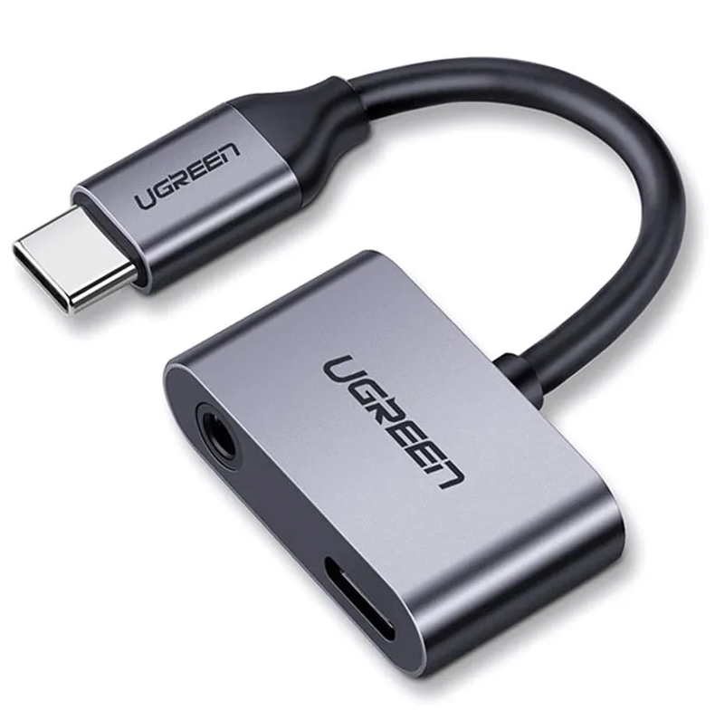 UGREEN 2-IN-1 CHARGE & AUDIO USB-C ADAPTER - 1.5A